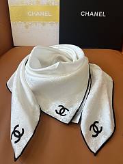 Chanel Square Scarf White 19348 - 4