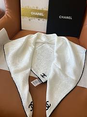 Chanel Square Scarf White 19348 - 2