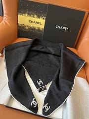 Chanel Square Scarf Black 19349 - 2