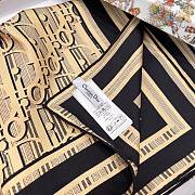 Dior Scarf Oblique Square Gold - 3