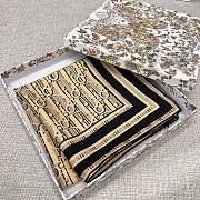 Dior Scarf Oblique Square Gold - 4