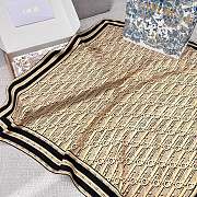 Dior Scarf Oblique Square Gold - 5