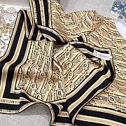 Dior Scarf Oblique Square Gold - 6