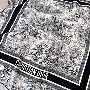 Dior Toile De Jouy Scotland Square Scarf - 2