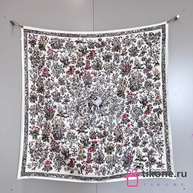 Dior Millefiori Unicorn Square Scarf  - 1