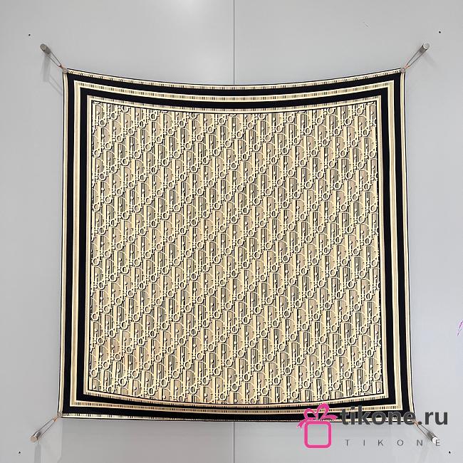 Dior Scarf Oblique Square Gold - 1