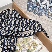 Dior Oblique Dior Diamond Blue Silk Twill - 35x110cm - 6