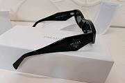 Prada Rectangular Sunglasses Black 1AB5S0  - 4