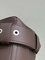 Loewe Small Puzzle Biker Bag in Shiny Calfskin Brown - 24x16.5x10.5cm - 2