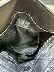 Loewe Small Puzzle Biker Bag in Shiny Calfskin Black - 24x16.5x10.5cm - 6