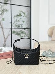 Chanel 25A Hobo Caviar Leather Black - 21.5x19x6cm - 4