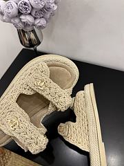Chanel 25 Sandals Crochet Beige - 5