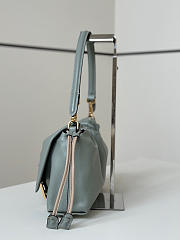 Fendi Mamma Baguette Medium Match Green Nappa Leather Bag - 26.5x18x8.5cm - 3