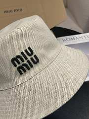 Miumiu Reversible Hat Beige/Baltic Blue - 5