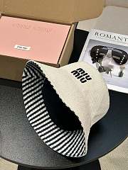 Miumiu Reversible Hat Beige/Baltic Blue - 3
