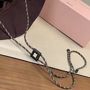Miumiu Denim Hat Amaranth/Forest Green  - 3