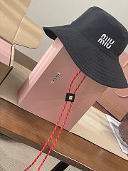Miumiu Denim Hat Blue/Red - 5