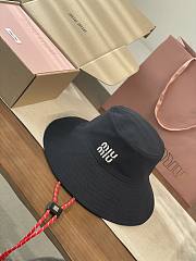 Miumiu Denim Hat Blue/Red - 4
