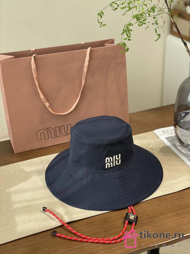 Miumiu Denim Hat Blue/Red - 1