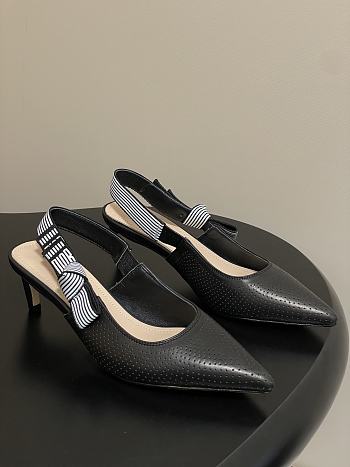 Dior Toujours Slingback Pump Black Perforated Supple Lambskin 5cm