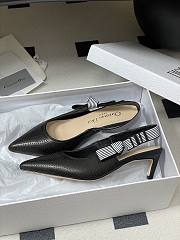 Dior Toujours Slingback Pump Black Perforated Supple Lambskin 5cm - 2