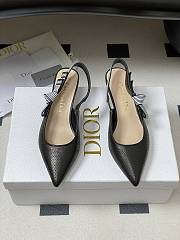 Dior Toujours Slingback Pump Black Perforated Supple Lambskin 5cm - 4