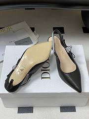 Dior Toujours Slingback Pump Black Perforated Supple Lambskin 5cm - 5