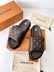 LV Miami Mules Cacao Brown Monogram Canvas - 3