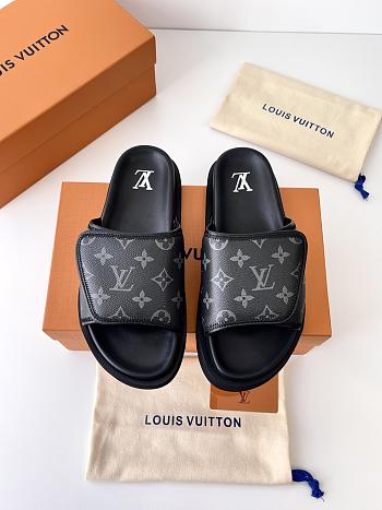 LV Miami Mules Gray Monogram Canvas