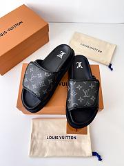 LV Miami Mules Gray Monogram Canvas - 2
