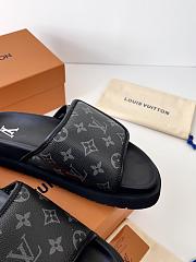 LV Miami Mules Gray Monogram Canvas - 4