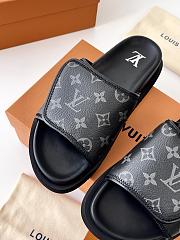 LV Miami Mules Gray Monogram Canvas - 5