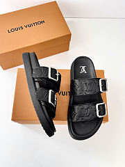 LV Venice Mule Black Monogram Grained Calf Leather 1AHSJE - 5