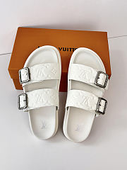 LV Venice Mule White Monogram Grained Calf Leather 1AHSIZ - 4