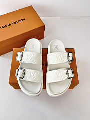 LV Venice Mule White Monogram Grained Calf Leather 1AHSIZ - 5