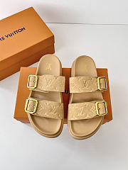 LV Venice Mule Beige Monogram Suede Calf Leather - 6