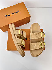LV Venice Mule Beige Monogram Suede Calf Leather - 5