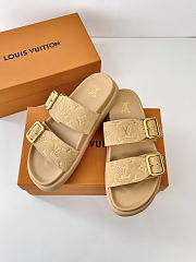 LV Venice Mule Beige Monogram Suede Calf Leather - 4
