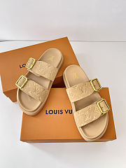LV Venice Mule Beige Monogram Suede Calf Leather - 3