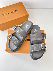 LV Venice Mule Gray Monogram Suede Calf Leather - 3