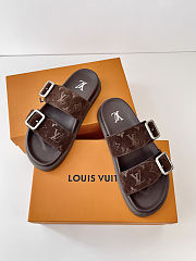 LV Venice Mule Brown Monogram Suede Calf Leather - 3