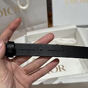Dior Lucky 30 Montaigne Star Belt Grained Calfskin in Black 20mm - 2