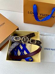LV Circle Prime 20mm Reversible Belt Monogram Canvas Fuchsia  - 4