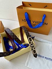 LV Circle Prime 20mm Reversible Belt Monogram Canvas Fuchsia  - 2