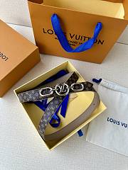 LV Circle Prime 20mm Reversible Belt Monogram Canvas Taupe - 5