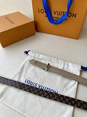 LV Circle Prime 20mm Reversible Belt Monogram Canvas Taupe - 6