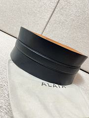 Alaia Neo Bustier Belt In Calfskin 10cm Black - 4