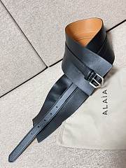 Alaia Neo Bustier Belt In Calfskin 10cm Black - 3