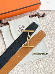 Hermes Belt Jumbo Buckle & Reversible Leather Strap 32mm Black / Brown Epsom Gold - 6
