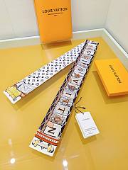 LV Library Bandeau S00 White M94904- 120x8cm - 1